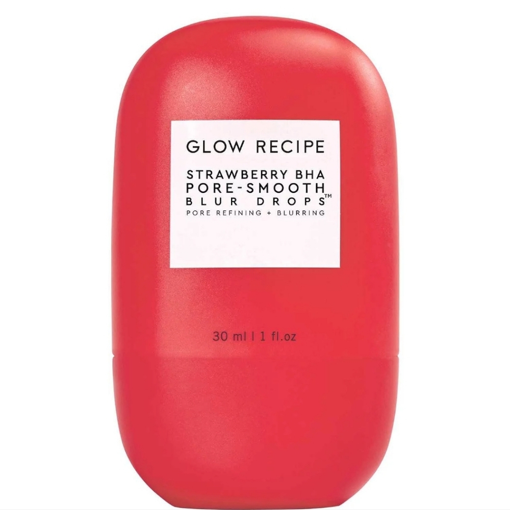 Glow Recipe Strawberry BHA Pore-Smooth Blur Drops Serum, 30ml, NIB
